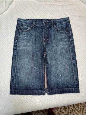 Citizens of Humanity Knee Length High Slit Skirt size 26